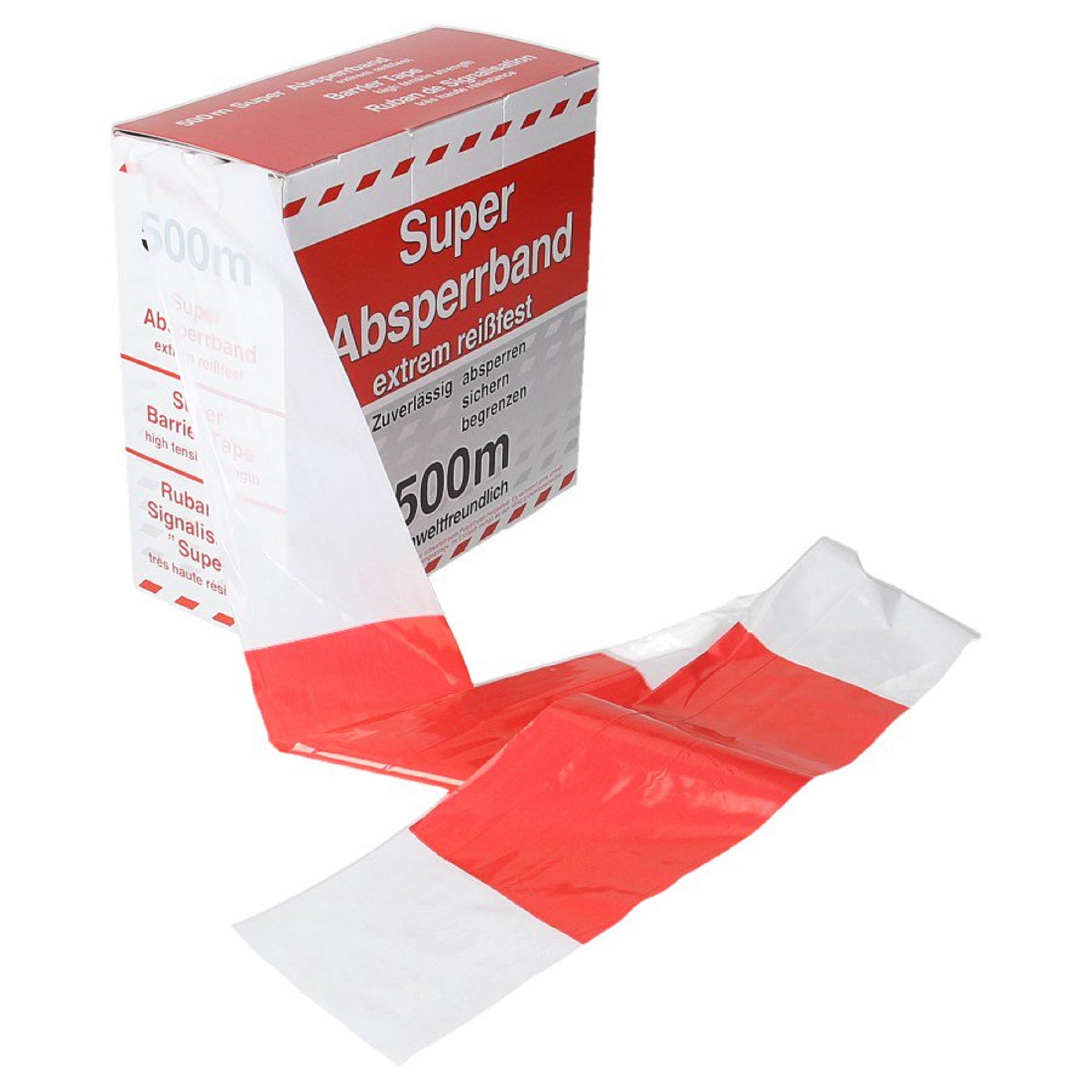 Afzetlint 500m in afrolkarton meerman