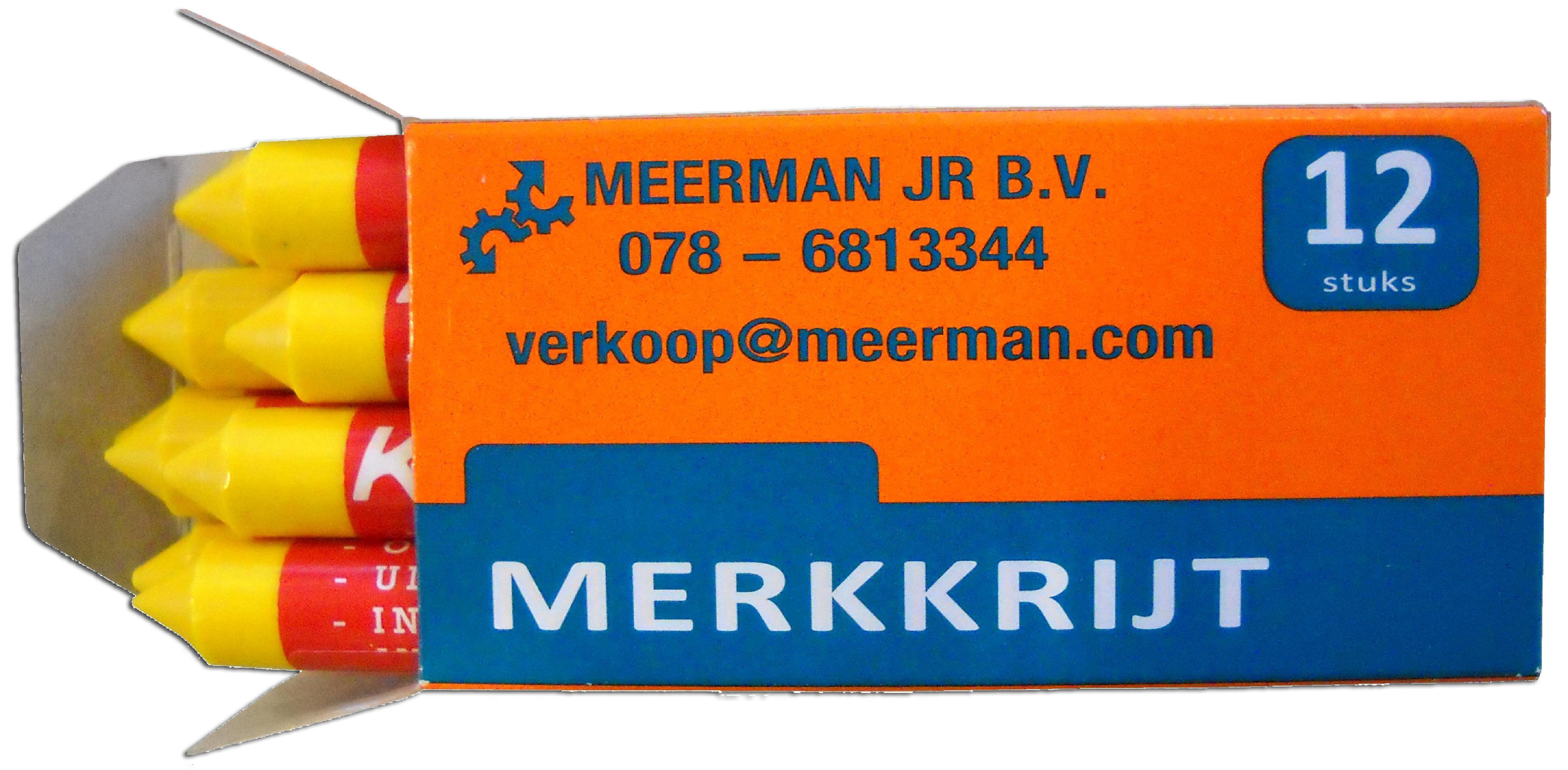 Merkkrijt kadeem geel