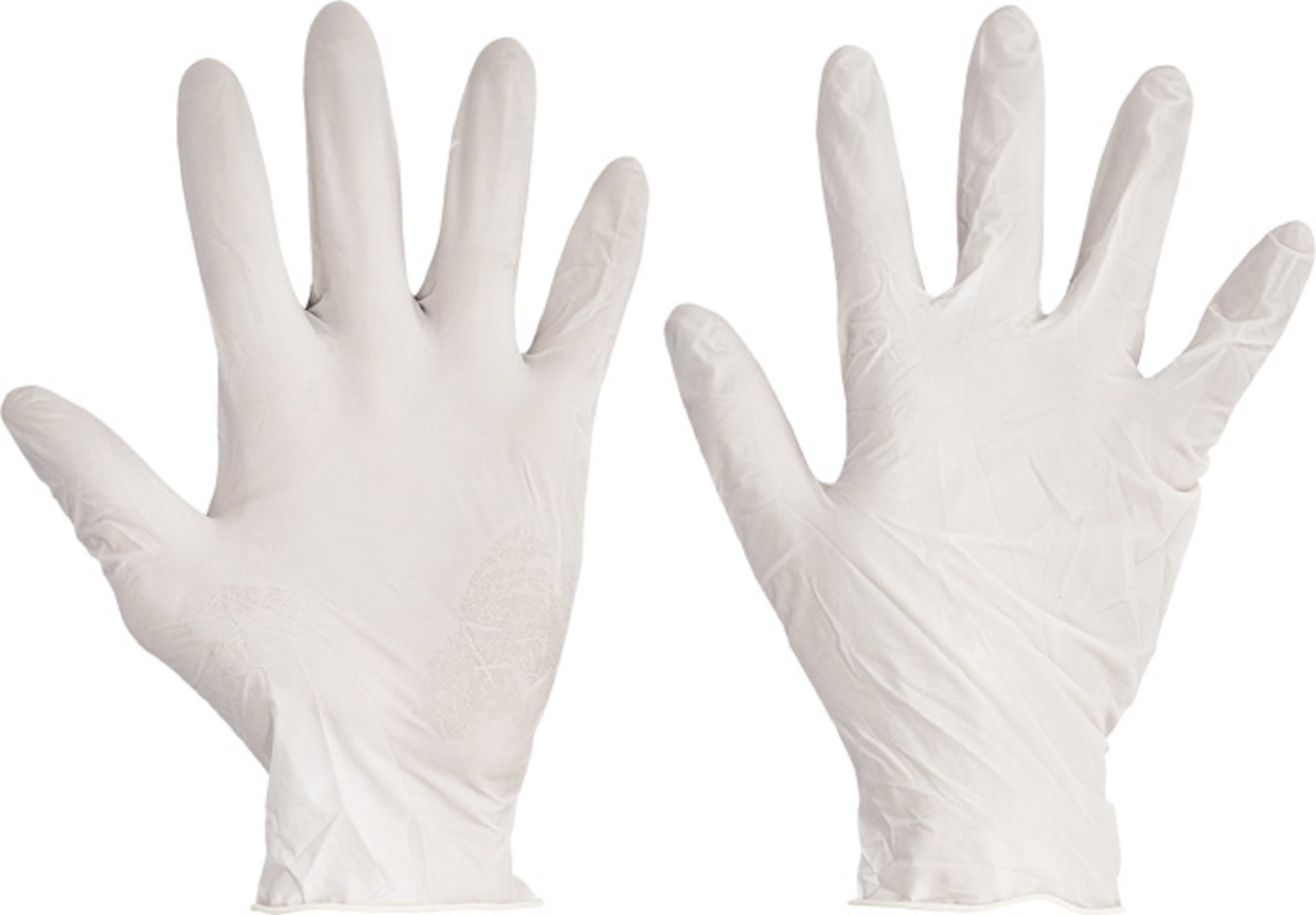 Handschoen wegwerp latex gepoederd Loon maat 10