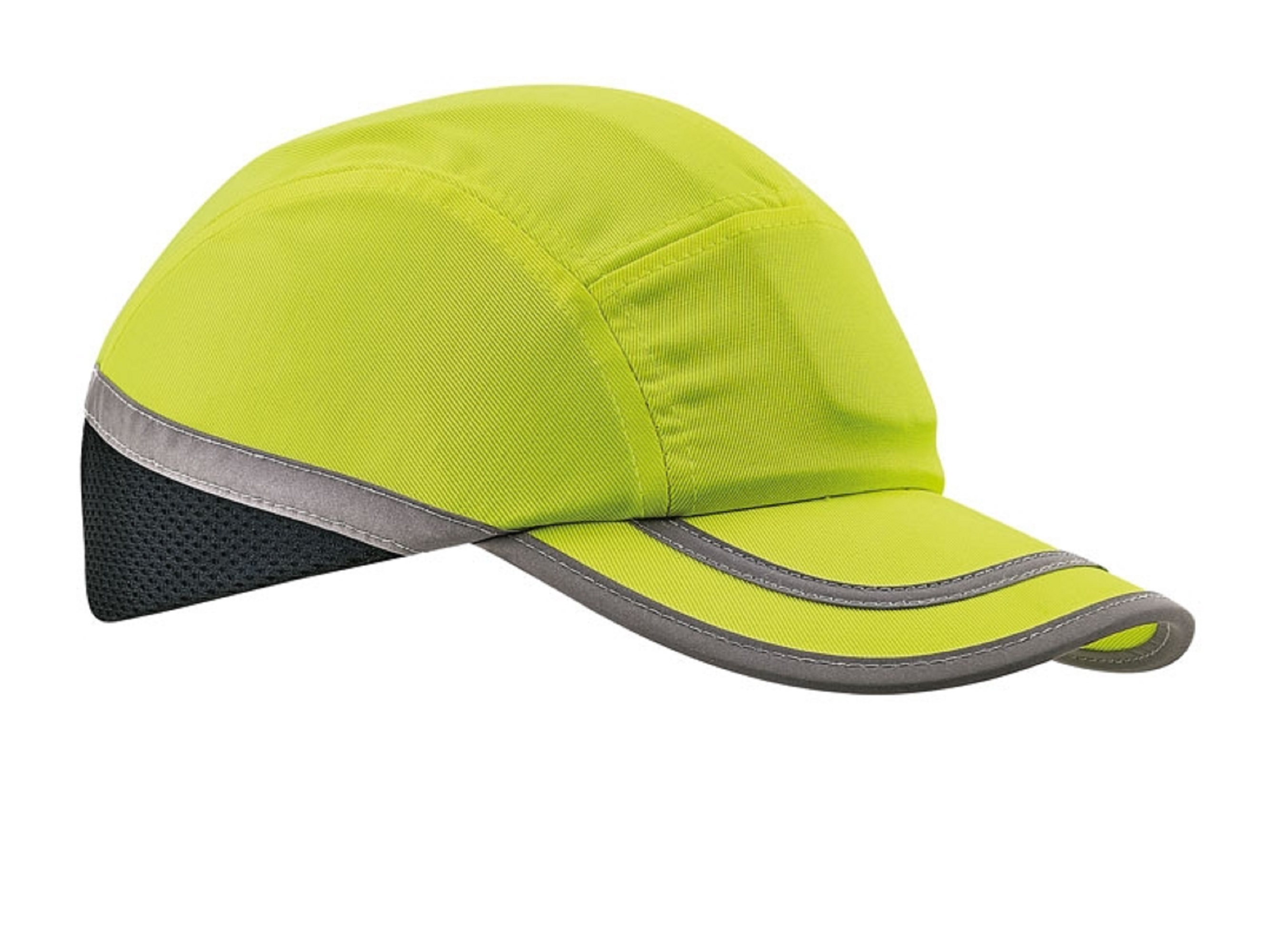 Stootpet fluor geel/blauw met reflecterende elementen