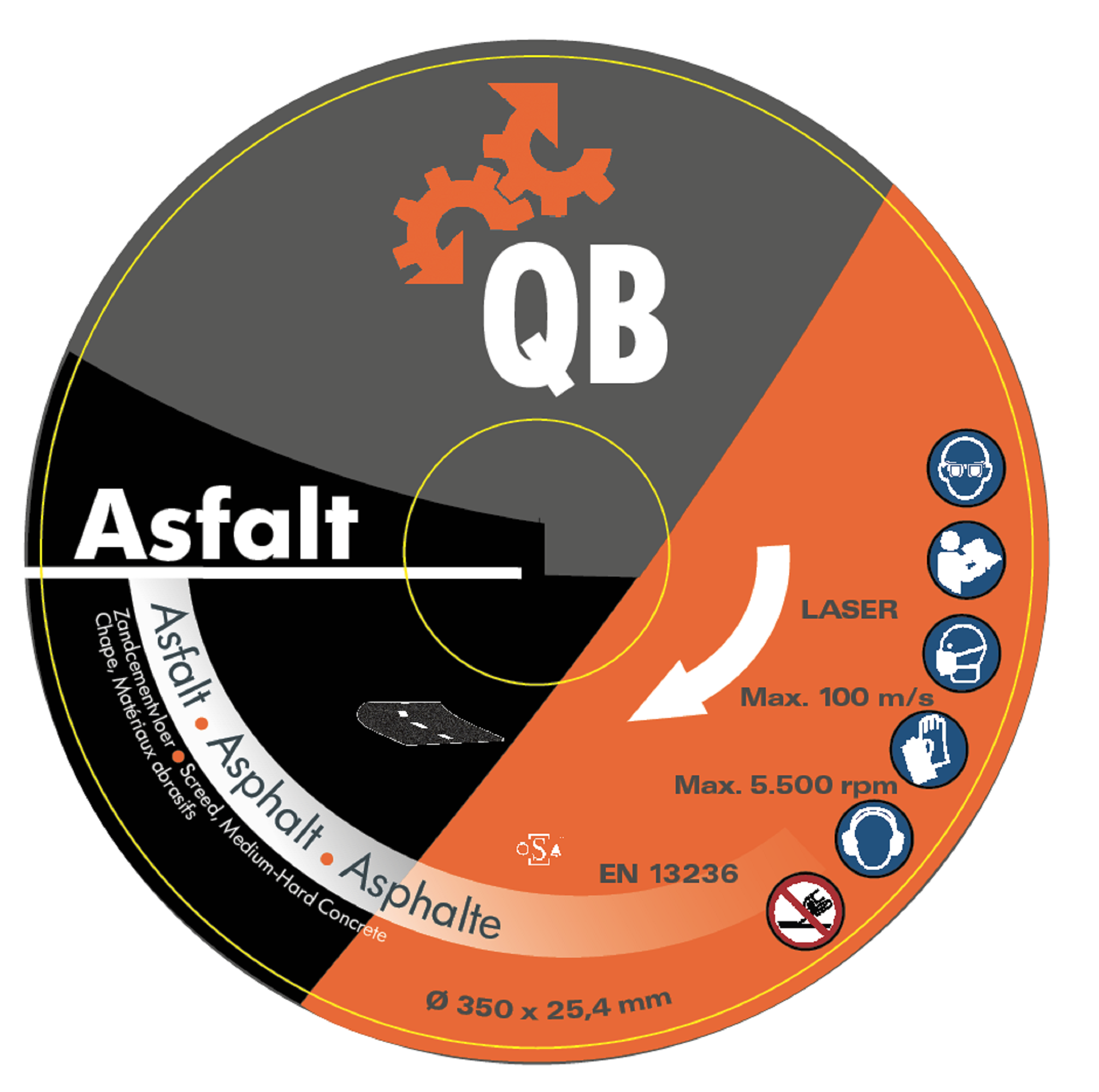 Zaagblad 300 x 20 QB Asfalt