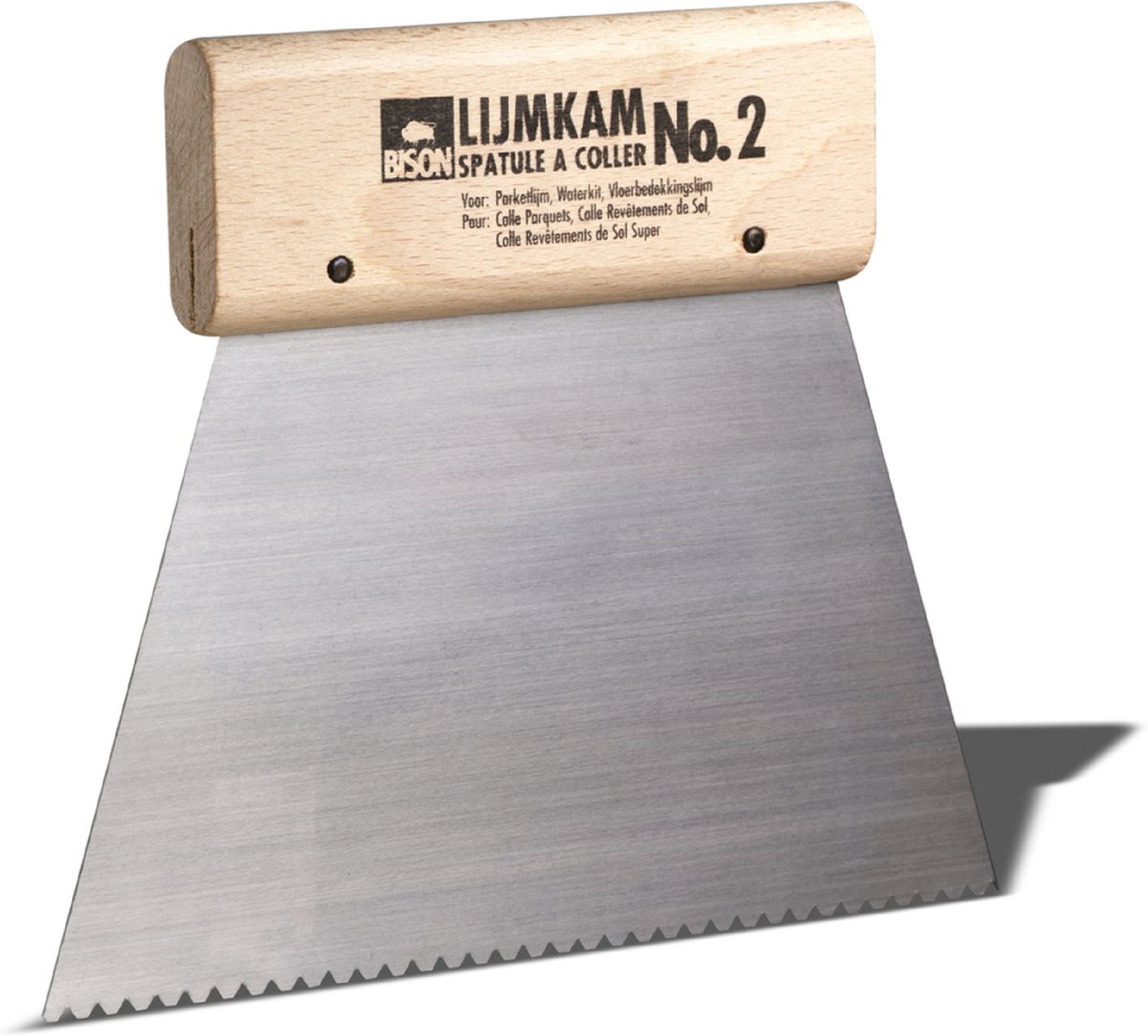 Lijmkam met houten handvat