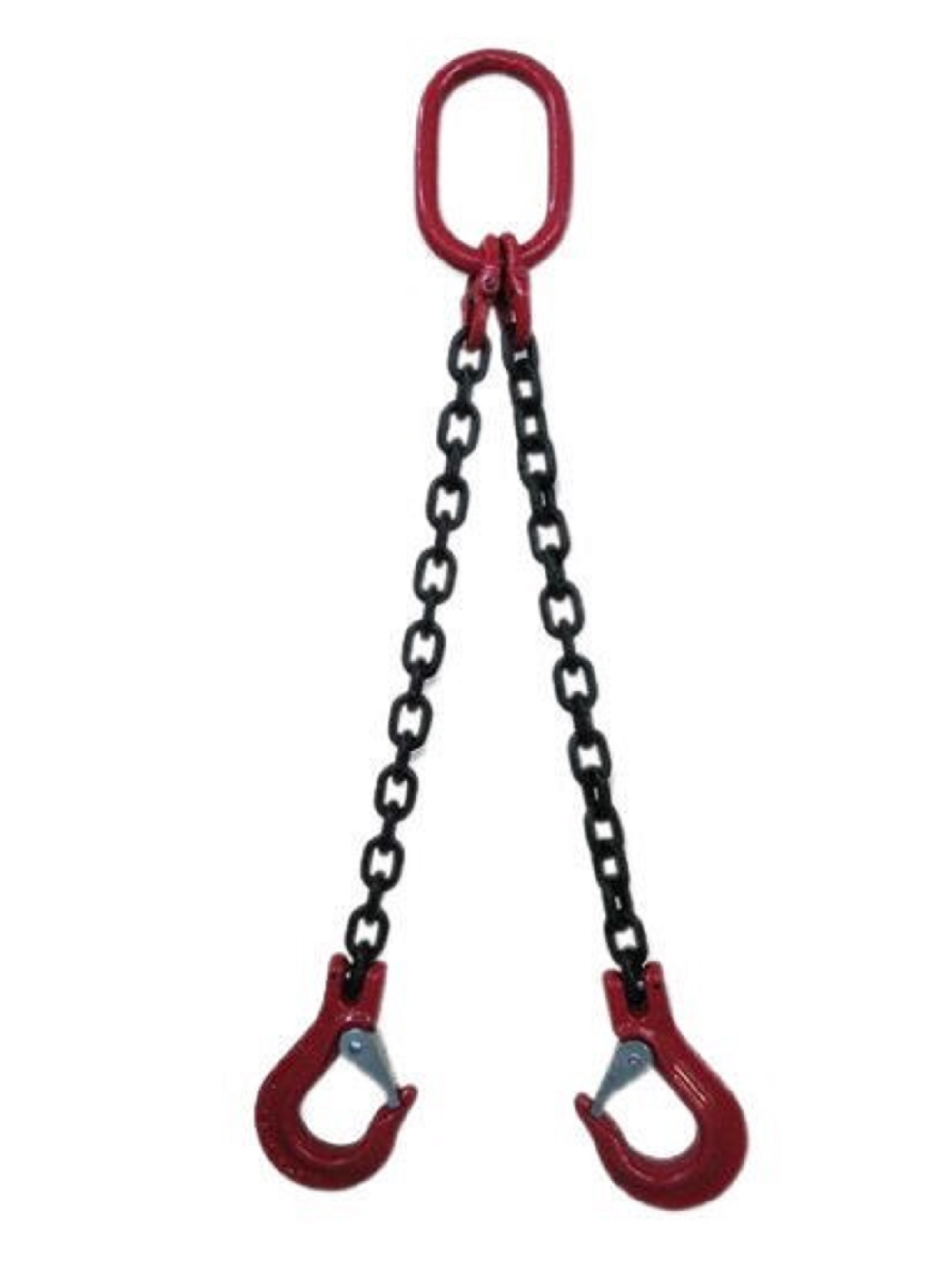 Hijsketting 2sprong 2Ton 1mtr Topschalm, 8mm, gaffelklephaak